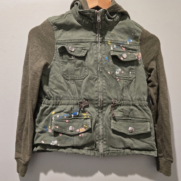 Justice Other - Justice Olive Utility‎ Jacket Sz 8/10